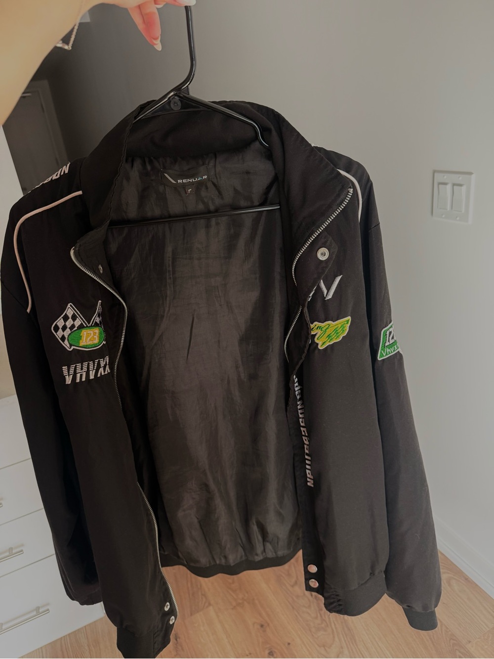 Y2K Racing Bomber Jacket, Streetwear
